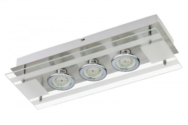 Briloner Lampa sufitowa LED, matowy nikiel, 3x LED GU10 5W 3552-032 3552-032