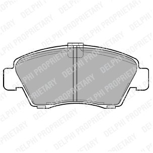 DELPHI Zestaw klocków hamulcowych, hamulce tarczowe LP810
