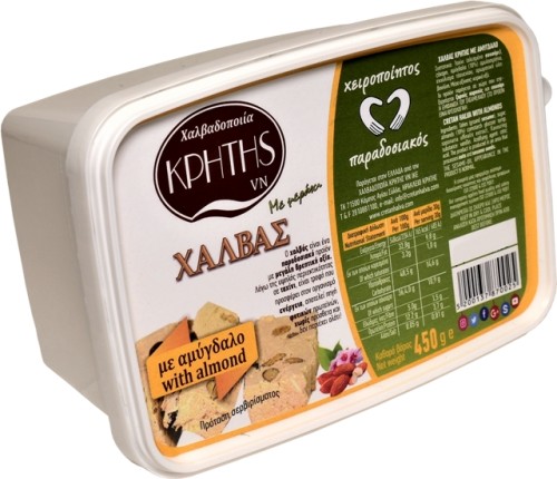 Cretan Halva Chałwa z migdałami 450g 1459