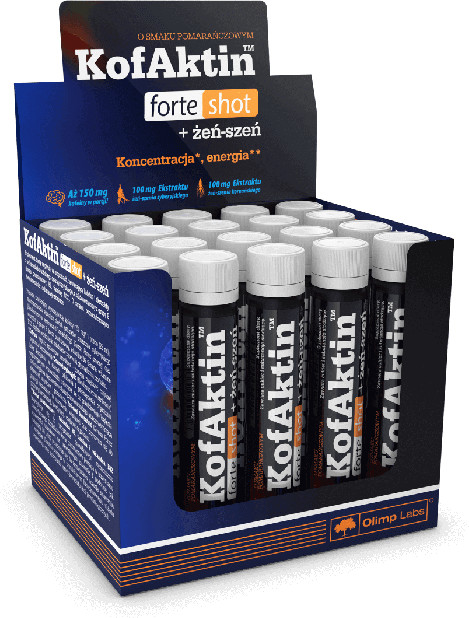 Olimp Kofaktin Forte Shot + Żeń-Szeń (Sprawność umysłowa, Koncentracja) 20x25ml