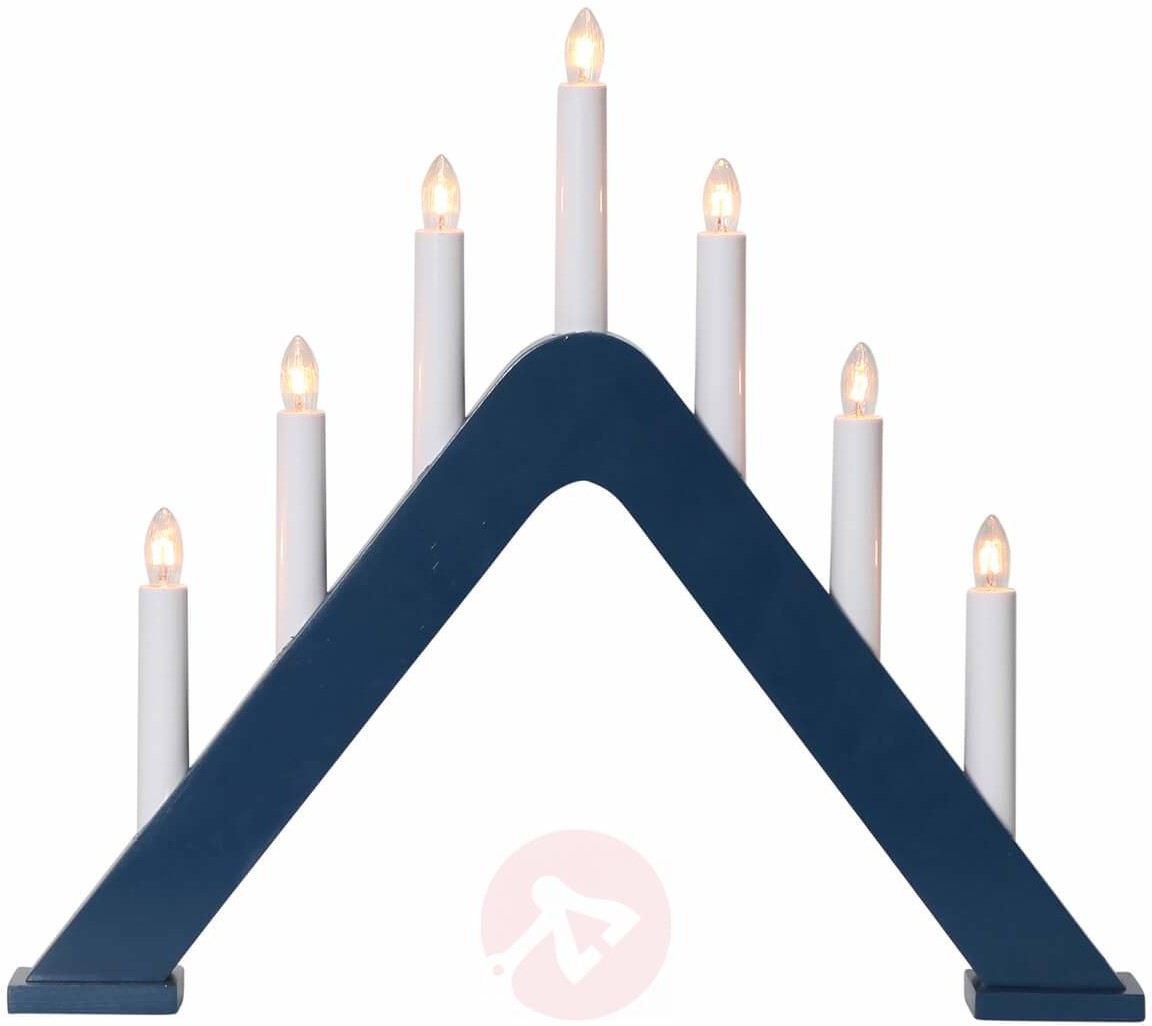 Best Season Świecznik Jarve o nowoczesnym designie, niebieski