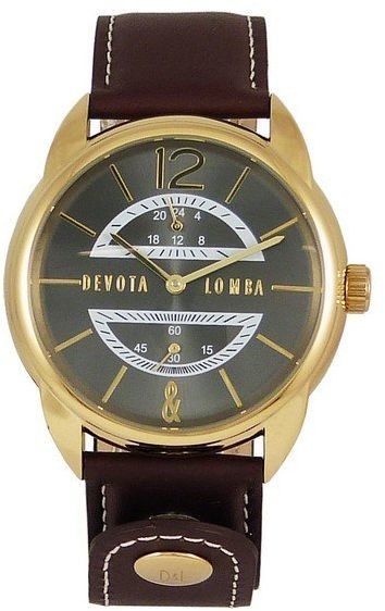Devota & lomba Zegarek Męski Devota & Lomba DL009MMF-02BRBLACK (42 mm) S0334182