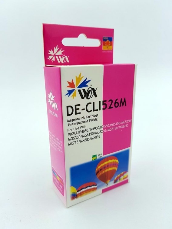 THI Tusz Magenta Canon CLI 526M zamiennik CLI526M WOX-C526MN