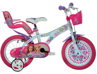 MATTEL Rower MATTEL Barbie 16 Biało-fioletowo-różowy