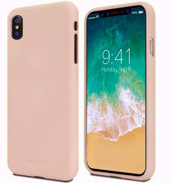 Mercury Etui Soft iPhone Xs Max różowo-piaskowy pink sand towar w magazynie natychmiastowa wysyłka FV 23% odbiór osobisty 0 zł 8809621286631