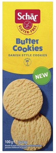 Schar Herbatniki Maślane Butter Cookies bezglutenowe 100g - Schär