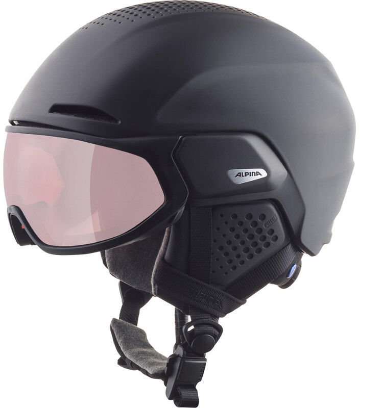 Alpina Alto QV Helmet, czarny 55-59cm 2021 Kaski narciarskie 9237231