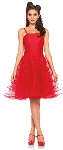 Leg Avenue Czerwona sukienka jako lat 50. kostium dla kobiet, , S/M, , czerwony, 8548105003