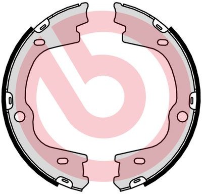 BREMBO Zestaw szczęk hamulcowych, hamulec postojowy S 30 544 S 30 544
