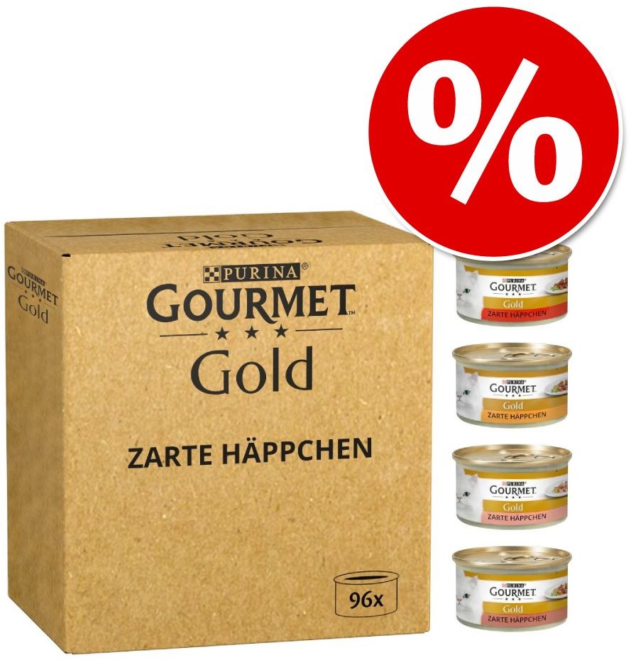 Purina Gourmet Megapakiet Gold 96 x 85 g - Delikatny mus