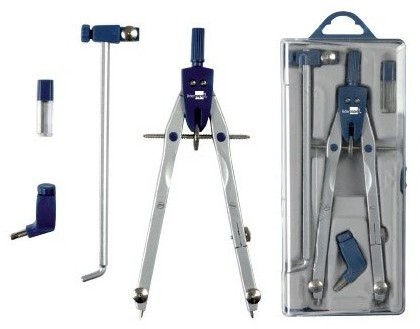 Liderpapel Liderpapel cyrkiel srebrny/niebieski 923871