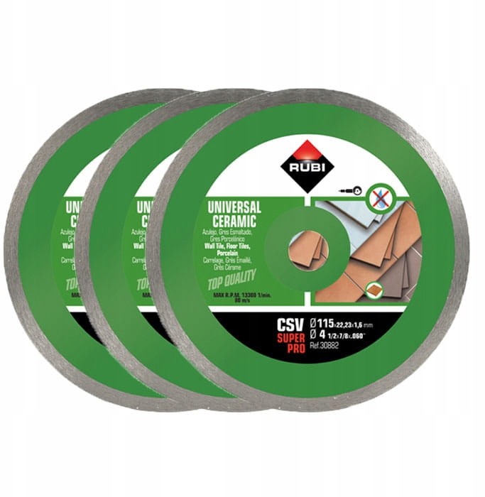 RUBI Csv 125 Pro Tarcza diamentowa Gresu Glazury