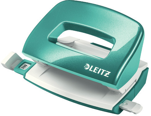 Leitz Dziurkacz WOW 5060 mini do 10 kartek metaliczny turkusowy
