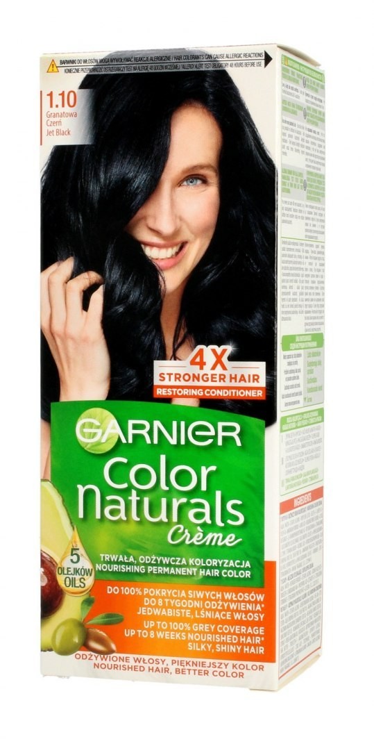 Garnier Color Naturals Krem koloryzujący nr 1.10 Granatowa Czerń 1op 123623