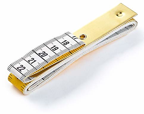 Prym Prym Taśma miernicza Profi z metalową płytką 150 cm 60 cali, tkanina z włókna poliestrowego, żółta, biała PRYM_282175