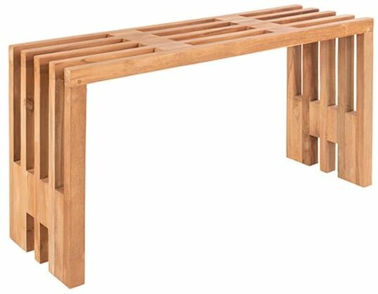 House Nordic House Nordic Ławka w kolorze jasnobrązowym - (S)90 x (W)30 x (G)49 cm