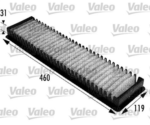 VALEO Filtr, przewietrzanie przestrzeni pasażerskiej 698725
