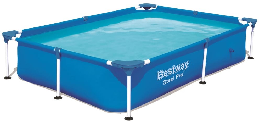 Bestway Basen ogrodowy Steel Pro ze stalową ramą, 221x150x43 cm, 56401 vidaXL