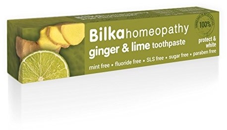 Фото - Зубна паста / ополіскувач Lime Bilka GINGER &  Homeopatyczna Pasta do zębów - ochrona i wybielenie 75 