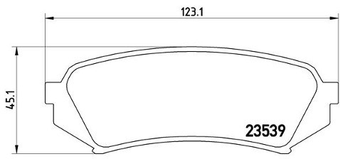 BREMBO Zestaw klocków hamulcowych, hamulce tarczowe P 83 049