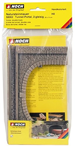 Noch Jeszcze 58062  Tunnel-Portal, 2-gleisig, 22 x 13 cm