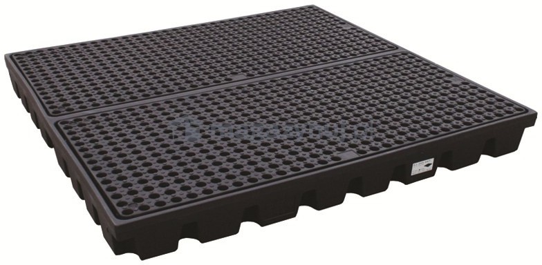 Topserw Paleta wychwytowa na 4 beczki o pojemności 232 l, wym. 1600 x 1600 x 150 mm