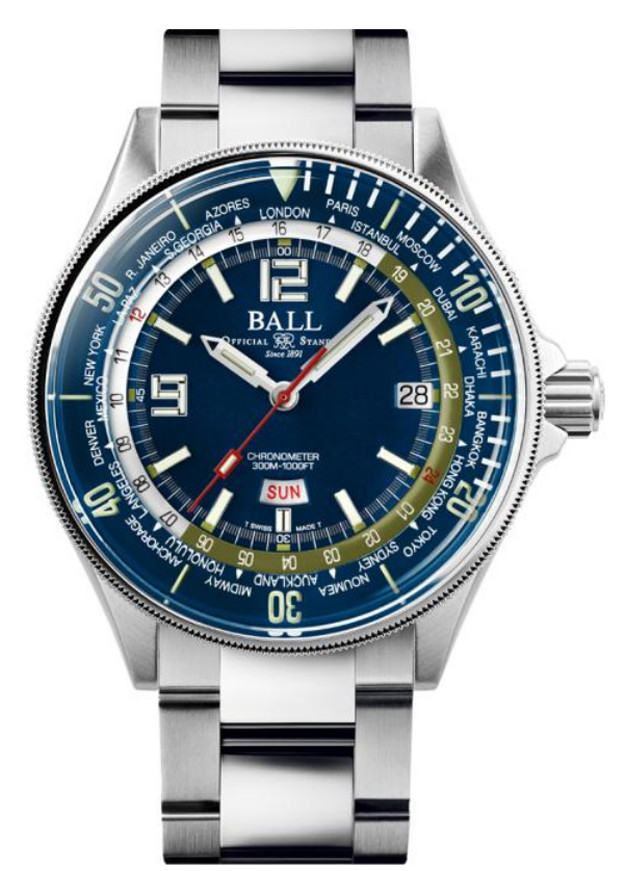 Ball DG2232A-SC-BE Diver Worldtime