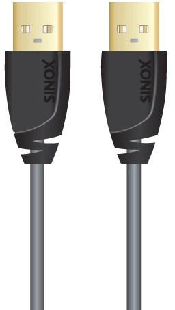 Sinox sxc4802 kabel USB (wtyczka USB-A/mini-USB, 2 m) w kolorze srebrnym SXC4802