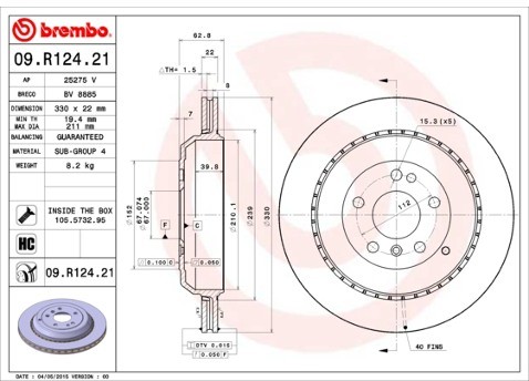 BREMBO 09.R124.21