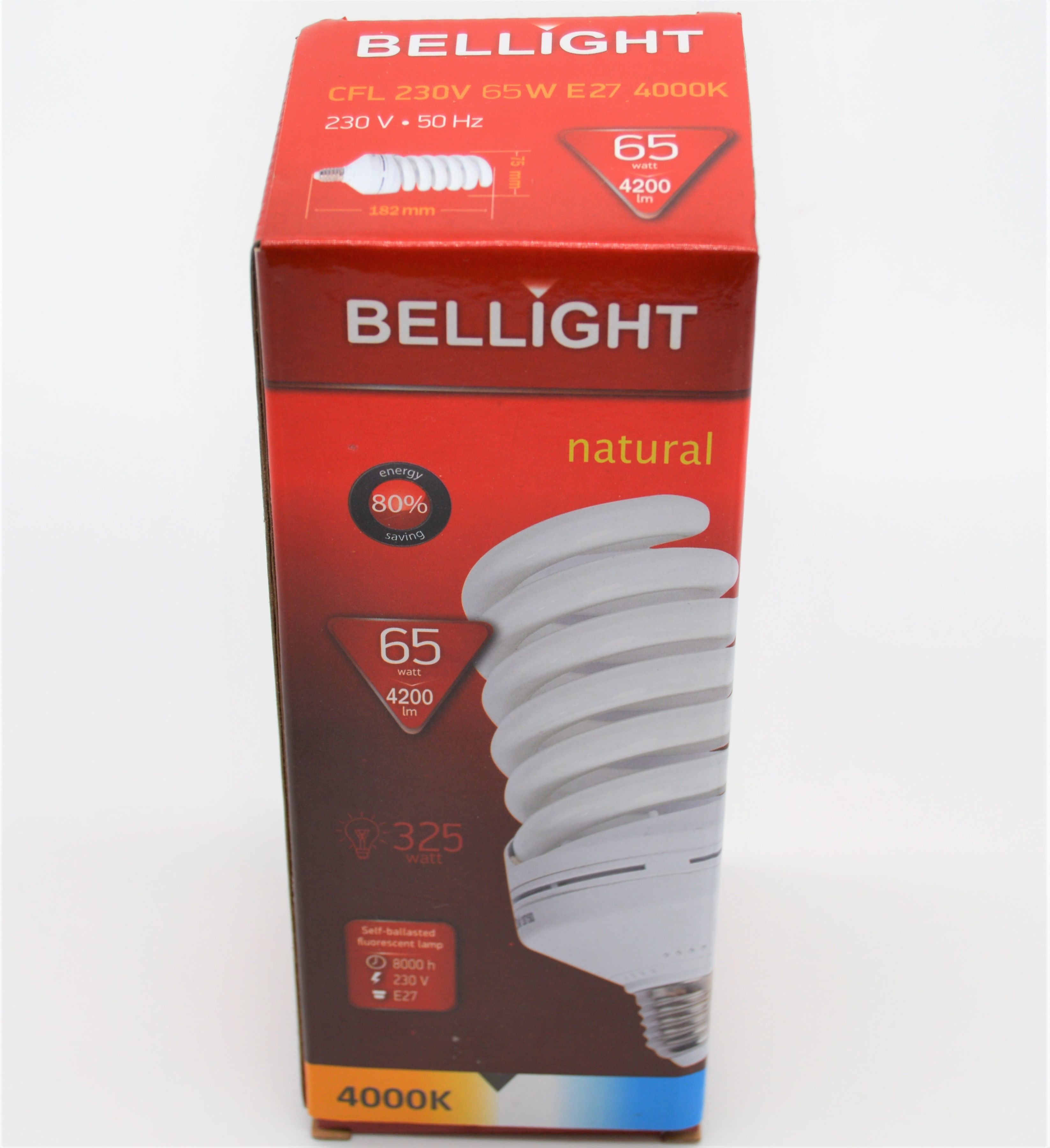 Bellight ŻARÓWKA ENERGOOSZCZĘDNA CLF T2 Spiral 65w e27 4000k 18325640 18325640