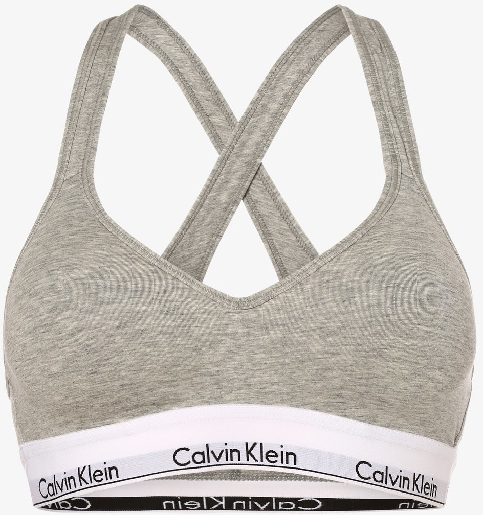 Calvin Klein Gorset damski z wypełnieniem, szary