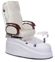 Beauty System Fotel do pedicure z masażem BR-2307 Kremowy
