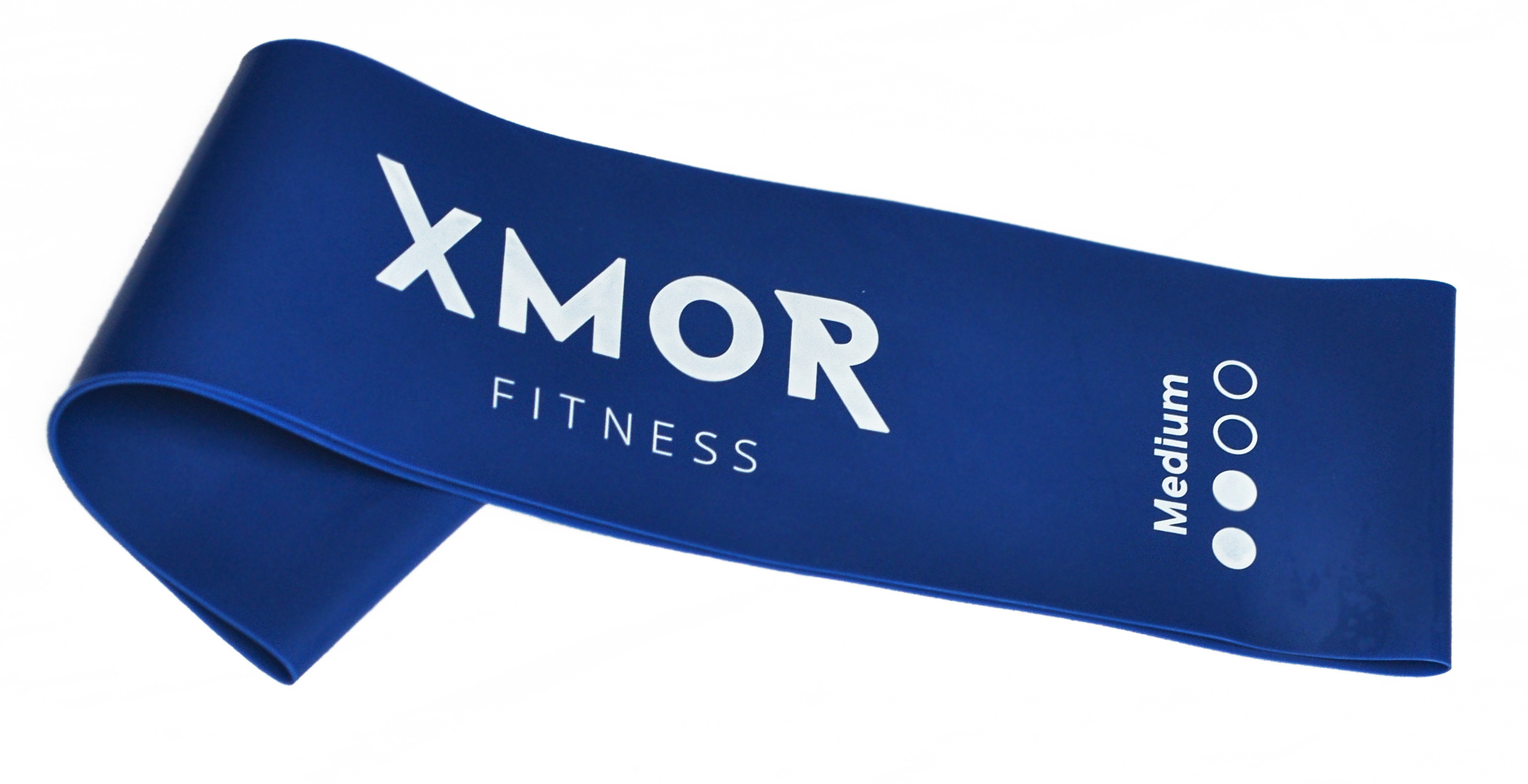 XMOR FITNESS Guma oporowa MINI BAND SZEROKA średnia XMOR niebieska)