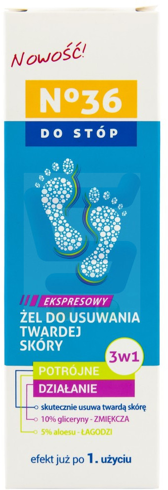 No36 Ekspresowy żel do usuwania twardej skóry 3w1 75 ml