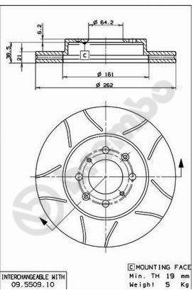 BREMBO 09.5509.75