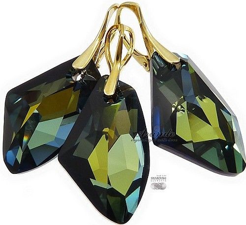 Arande Swarovski Komplet Galactic Tabac Złote Srebro 3418184477