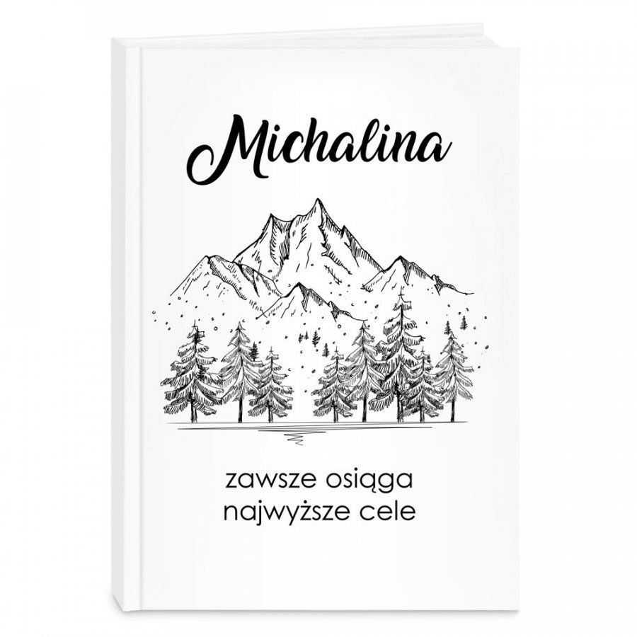 Murrano Planner kalendarz książkowy z nadrukiem dla niej miłośnika gór podr KZ-PLA-002