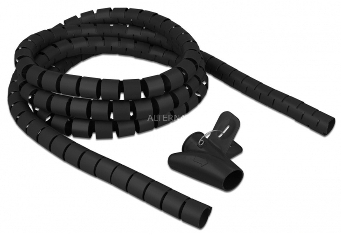 Delock 18837 ochrona kabla Kabel ochrony do podłogi Czarny, Kabel przewód