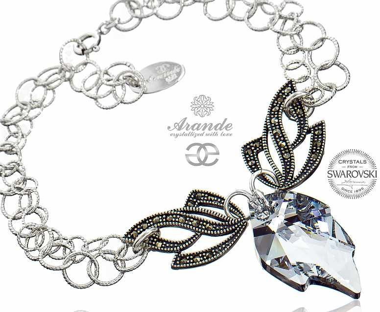 Swarovski Arande BRANSOLETKA COMET LEAF ADMIRE SREBRO 700787