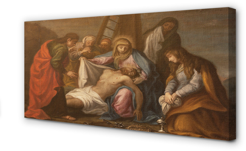 PL Tulup Obrazy na płótnie Ukrzyżowany Jezus 125x50cm