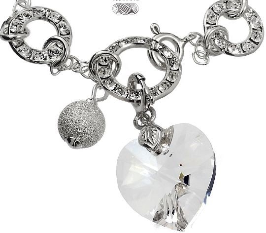 Swarovski Arande BRANSOLETKA CRYSTALEAR SREBRO CHARMS! 4248558955