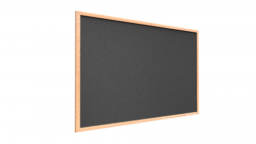 Allboards Tablica korkowa ciemny szary kolor korka (rama drewniana) 90x60 cm TKDARKG96D