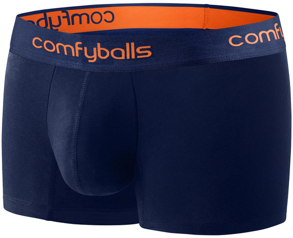 ComfyBalls COMFYBALLS Bokserki REGULAR COTTON granatowo-pomarańczowe