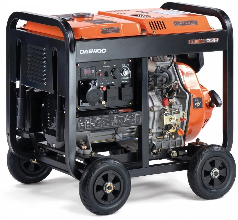 DAEWOO DDAE 9000XE DIESEL AGREGAT GENERATOR PRĄDOTWÓRCZY 2x16A, 1x32A AVR MOC 15KM DDAE 9000XE DIESEL AGREGAT GENERATOR PRĄDOT