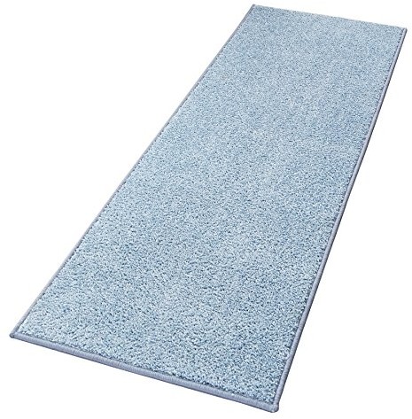 HANSE Home welur kędzierzawiony dywan Pure Uni Niebieski 102618