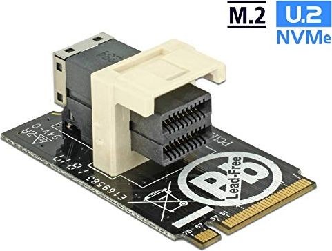 DeLOCK Kontroler Adap Key M>SFF-8643 NVMe horizontal 63918