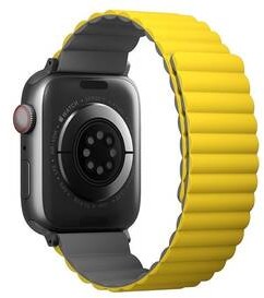 Apple Pasek wymienny Uniq Revix Reversible na Watch 42/44/45mm UNIQ-45MM-REVYELGRY) Szary Żółty