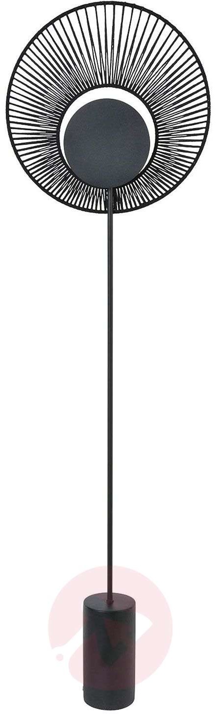 Forestier Forestier Oyster Design-Stehleuchte, schwarz