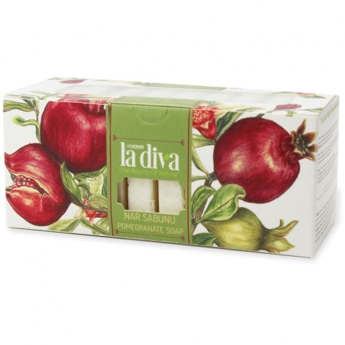 LA DIVA MYDŁO W KOSTCE BOUTIQUE GRANAT (10 x 22,5 g) 225 g - LA DIVA BP-8699266390332