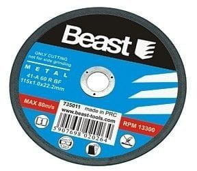 Besttool TARCZA TNĄCA DO METALU 125 x 1 x 22.2 mm 735071